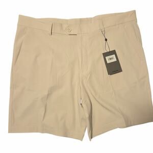 G/FORE Maverick 4-way Hybrid Stretch Shorts sz 38 in Stone, 8" inseam NWT